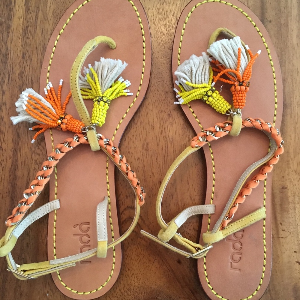 Colorful Beaded Sandals